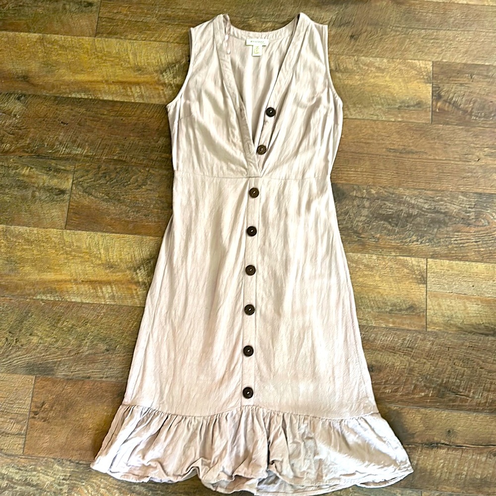 Monteau Button down sleeveless dress